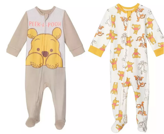 Pijama De Bebe Marca Disney Winnie Pooh Talla 18 Meses Pack 2